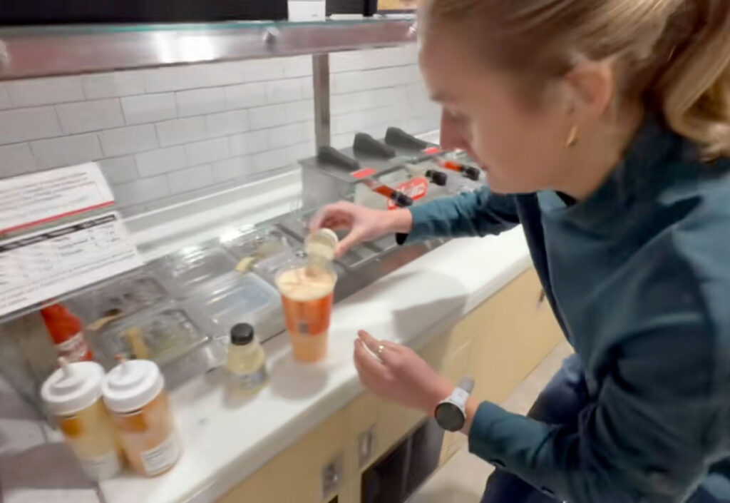 Ranch dressing in a dirty soda
