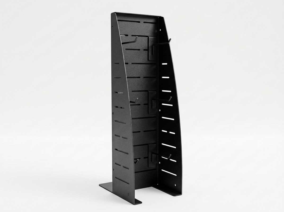 PanelRak Impulse Merchandiser has a small footprint at the register for impulse sales