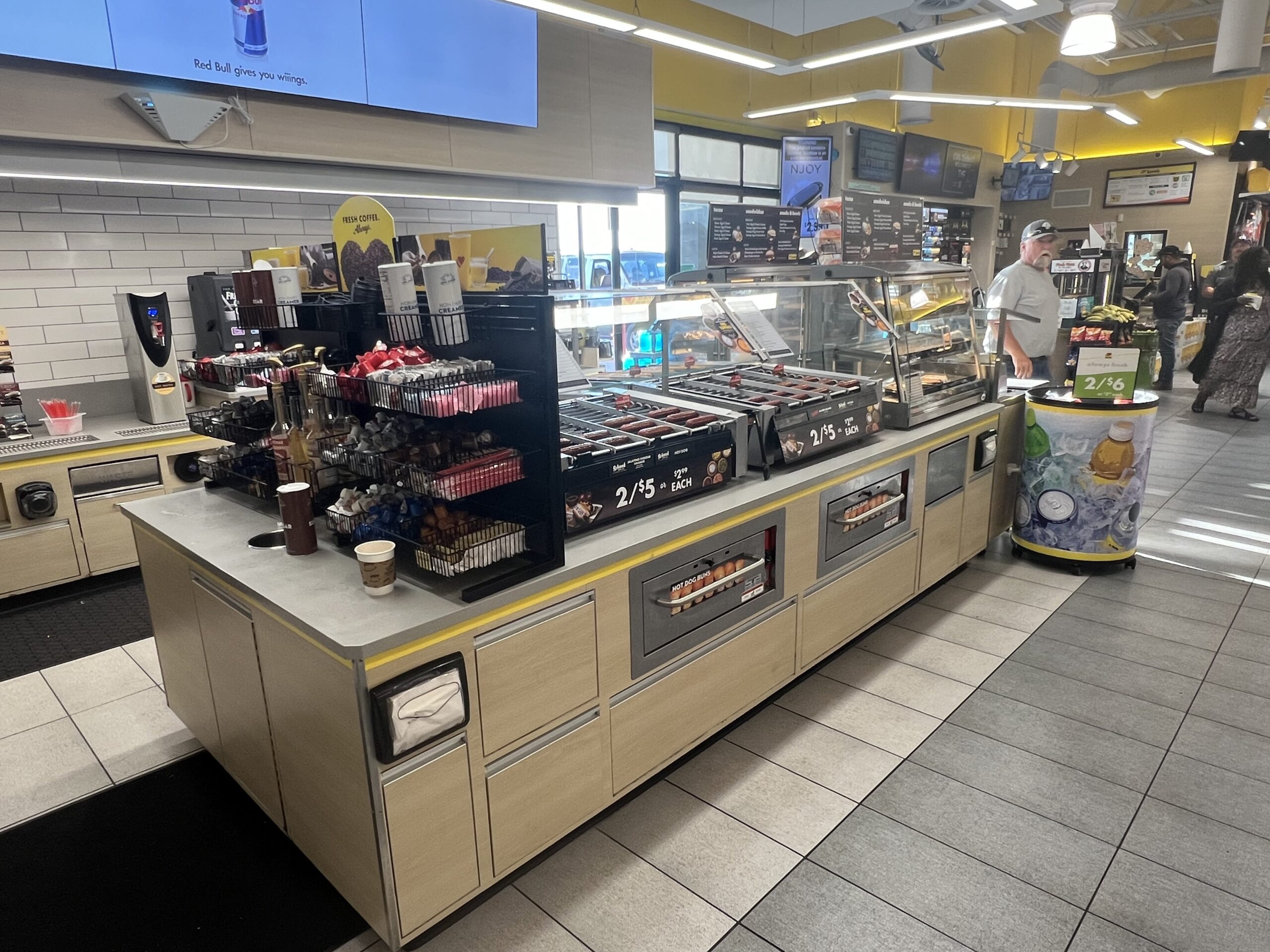 What sells more in a convenience store, organized coffee and impulse setup