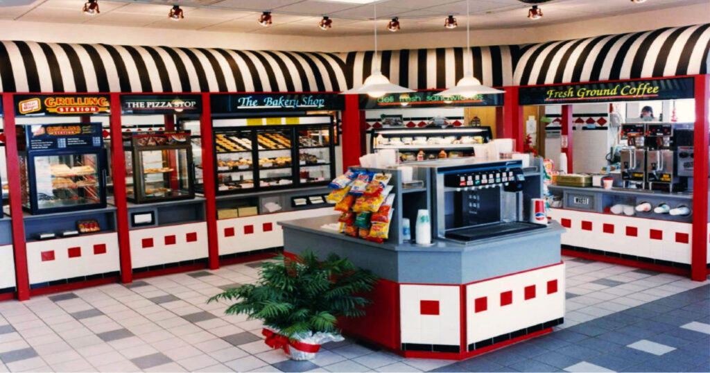 One of Food Concepts, Inc.'s first Modular Food Court System installations in Tomah, Wisconsin, helping convenience retailers create successful foodservice destinations.