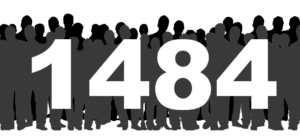 1484 Customer visits per day
